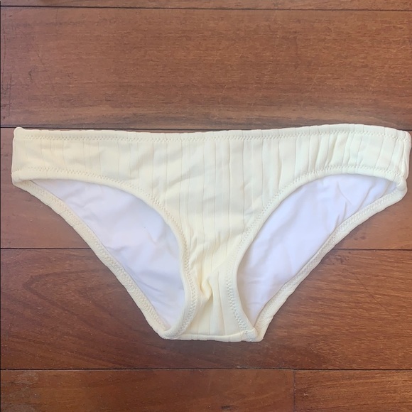 Solid & Striped Yellow Ribbed Bikini - Picture 6 of 7